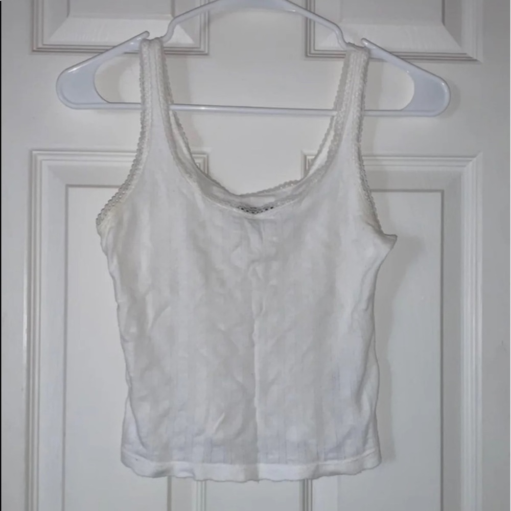 white tank top